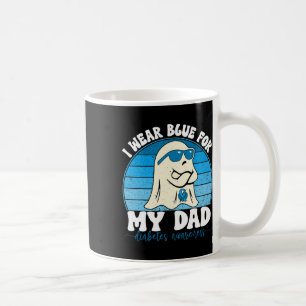 Mug Super Rétro Je Porte Bleu Pour Mon Père Diabète T1
