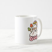 Mug Super Retro Mashrooms Halloween Boo Ghost Cute (Devant droit)