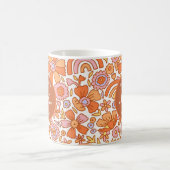 Mug Super Retro Monogramme Orange (Centre)