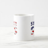 Mug Super Sis et le drapeau américain (Centre)