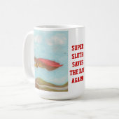 Mug Super Sloth sauve encore la journée ! (Devant gauche)