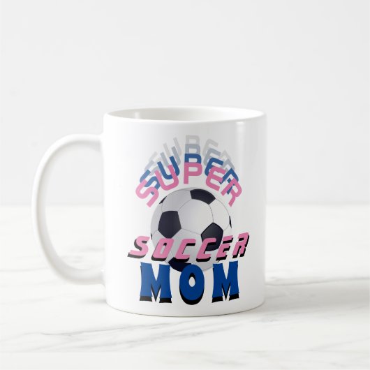 Mug Super Soccer Maman Football Sport Mère (Gauche)
