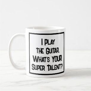 Mug Super Talent Guitariste. Joueur de guitare