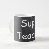 Mug Super Teacher Chalkboard (Devant gauche)