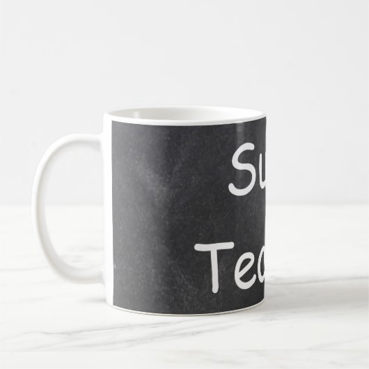 Mug Super Teacher Chalkboard (Gauche)