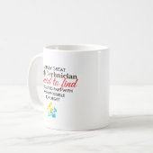 Mug Super Technicien de Câble Cadeau de Nom Personnali (Devant gauche)