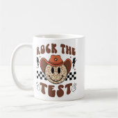 Mug Super Test Day Rock The Test Smile Cowboy Boys Me (Gauche)