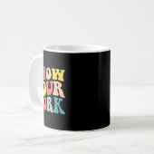 Mug Super travail funky Prof de maths appréciation (Devant gauche)