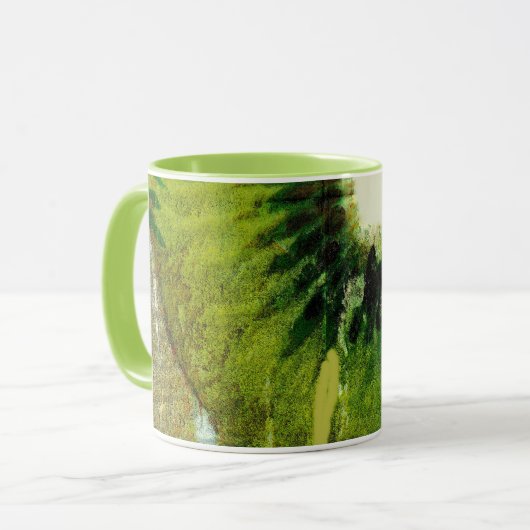 Mug Super vert Kiwi Tie Dye (Devant gauche)