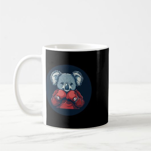 Mug Superbe Boxeur Koala Pour Une Vibe Knockout  (Gauche)
