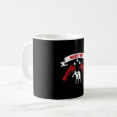 Mug Superbe conception de combat de Muay Thai pour l'e (Devant gauche)