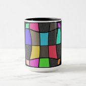 Mug Superbe design moderne de style Mondrian (Centre)