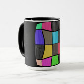 Mug Superbe design moderne de style Mondrian (Devant gauche)