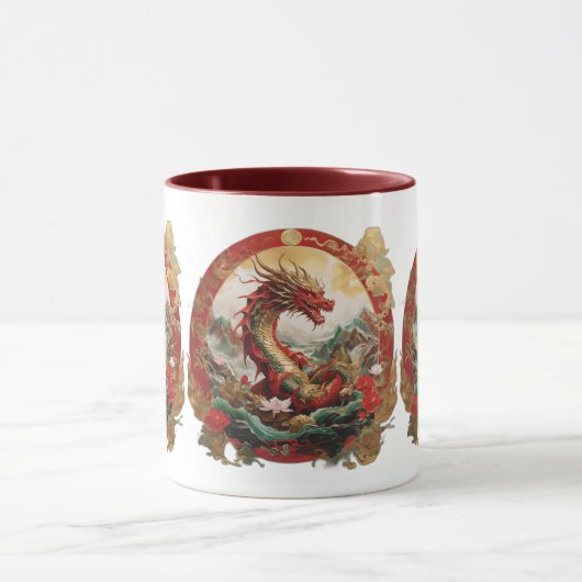 Mug Superbe dragon, nouvel an 2024 design (Centre)