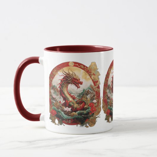 Mug Superbe dragon, nouvel an 2024 design (Gauche)