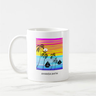 Mug Superbe et coloré Tropical Sunset voile