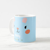 Mug Superbe face de lapin rose (Devant gauche)