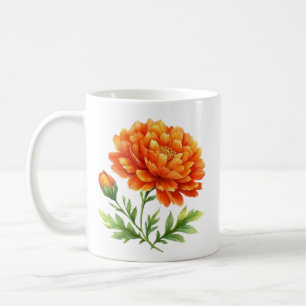 Mug Superbe fleur orange groovy.