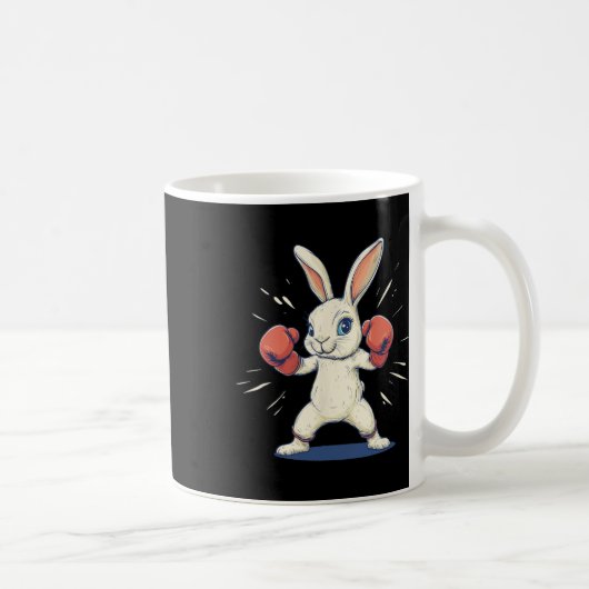 Mug Superbe Lapin Avec Gants De Boxe Pour Les Amateurs (Droite)