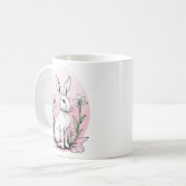 Mug Superbe lapin et Lys Plus Taille (Devant gauche)