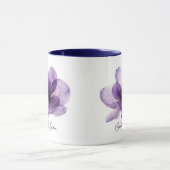 Mug Superbe Mariage de fleurs violettes (Centre)