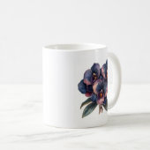 Mug Superbe orchidée bleue vintage et magenta (Devant droit)