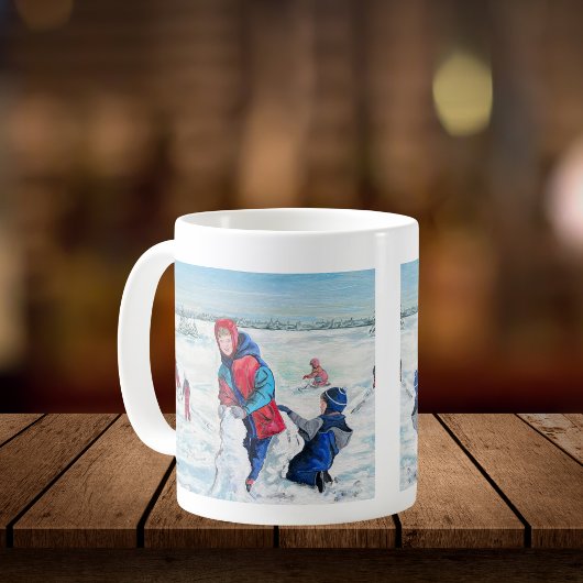 Mug Superbe première chute de neige en hiver