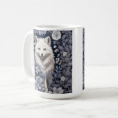 Mug Superbe Renard arctique William Morris Inspiré (Devant gauche)