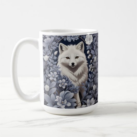 Mug Superbe Renard arctique William Morris Inspiré (Gauche)