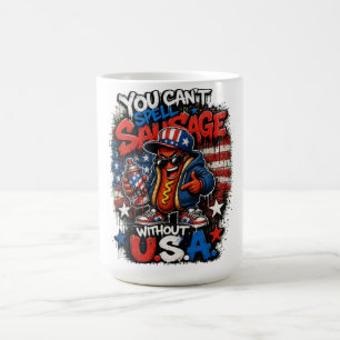 Mug Superbe Tee-shirt Streetwear Hot Dog USA Graffiti