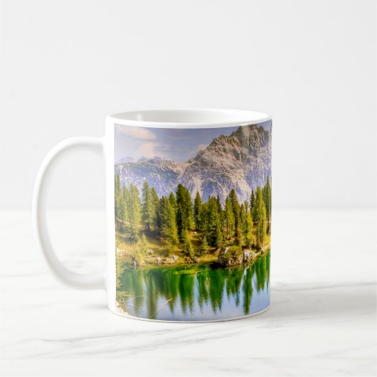 Mug Superbe vue Pittoresque sur les Dolomites en Itali (Gauche)
