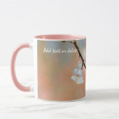 Mug Superbes fleurs japonaises d'abricot (Gauche)