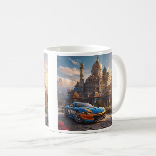 Mug Supercar cool beau monastère (Devant droit)