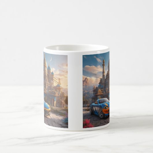 Mug Supercar cool beau monastère (Centre)