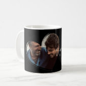 Mug SuperDAD Photo Moderne Cadeau Tendance Noir (Devant gauche)