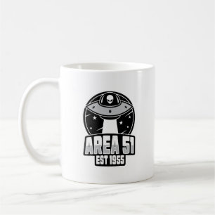 Mug Superficie 51 Alien Spacehip Retro