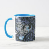 Mug Supergirl Coeurs et lèvres Motif (Gauche)