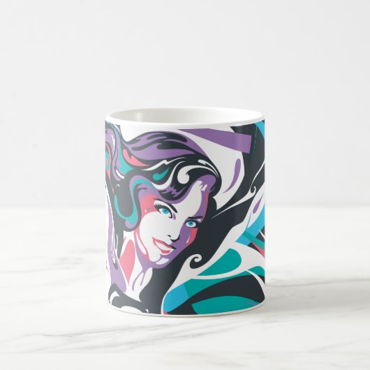 Mug Supergirl Color Splash Swirls 2 (Centre)