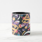 Mug Supergirl Color Splash Swirls Pattern 8 (Centre)