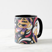 Mug Supergirl Color Splash Swirls Pattern 8 (Devant droit)