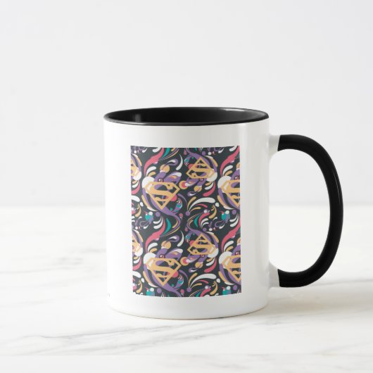 Mug Supergirl Color Splash Swirls Pattern 8 (Droite)