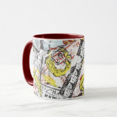 Mug Supergirl Comic Capers Pattern 2 (Devant gauche)