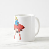 Mug Supergirl frappe un poteau (Devant droit)