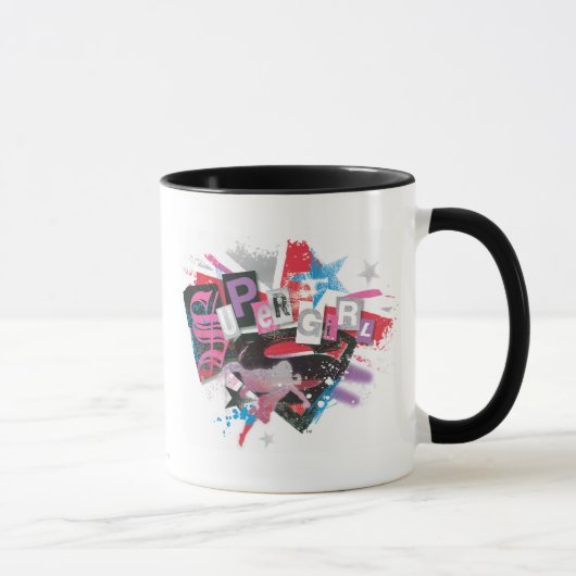 Mug Supergirl Grunge Design (Droite)