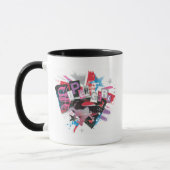 Mug Supergirl Grunge Design (Gauche)