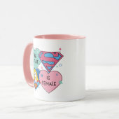 Mug Supergirl "L'avenir est féminin" (Devant gauche)