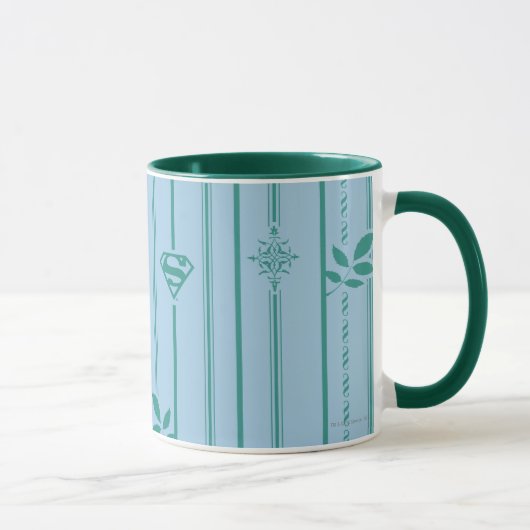 Mug Supergirl Leaf Motif bleu (Droite)