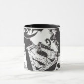 Mug Supergirl noir et blanc collage (Centre)
