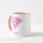 Mug Supergirl Pink Logo (Devant gauche)