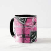 Mug Supergirl Pink SplatCarré (Devant gauche)